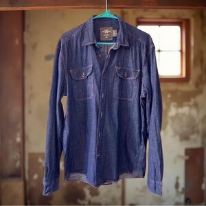 Denim Shirt | Coastal Cowgirl Western Yoke | Large | EUC